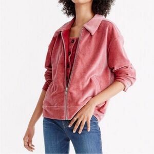 Madewell Texture & Thread Velour Jacket Size Extra Small